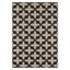 Charcoal Geometric 20in Synthetic Indoor/Outdoor Rug