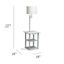 Gray 57" Modern 2-Tier End Table Floor Lamp with USB Ports