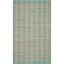 Green Flat Woven Handmade Cotton Reversible Area Rug