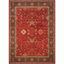 Elegant Red and Beige 9' x 12' Reversible Synthetic Area Rug