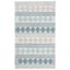 Ivory Artisan-Crafted Rectangular Braided Wool-Viscose Blend Rug 3' x 5'