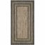 Natural Black Flat Woven Synthetic 31" Rectangular Area Rug