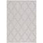 Global Chic 59" Gray Duo-Tone Flat Woven Synthetic Area Rug