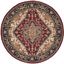 Heritage Red Hand-Tufted Wool 8' Round Area Rug