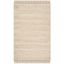 Ivory Handwoven Wool Flat Woven Area Rug 3' x 5'