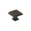 Oil Rubbed Bronze Square Cabinet Knob with Mounting Hardware