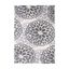 Gray Floral Synthetic 5' x 7' Easy Care Area Rug