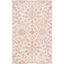 Ivory Rust Floral Hand-Tufted Wool and Viscose 8' x 10' Area Rug