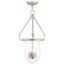 Canterbury Polished Nickel 4-Light Glass Jar Pendant