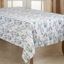 Lavender Blossom Print Rectangular Fabric Tablecloth