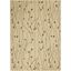 Cream Floral Synthetic 5' x 7' Area Rug