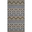 Blue and Cream Synthetic Stain-Resistant Indoor/Outdoor Rug