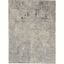 Abstract Elegance 7'10" x 10'6" Grey and Ivory Modern Area Rug