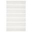 Ivory and Beige Striped Handwoven Wool Area Rug 6' x 9'