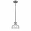 Orinoco Weathered Zinc Mini Pendant with Clear Glass