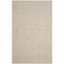 Ivory Flat Woven Handmade Wool Area Rug 6' x 9'