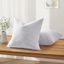 White Cotton 12" x 20" Decorative Pillow Inserts with Down Blend