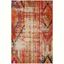 Bohemian-Chic Monaco Orange Multicolor Rectangular Area Rug