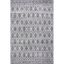 Eco-Friendly Gray Geometric 8' Square Washable Area Rug