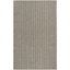 Gray Hand-Knotted Wool and Viscose Rectangular Rug