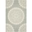 Bella Gray and Ivory Hand-Tufted Wool Area Rug 6' x 9'