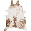 Beige and Dark Brown Faux Cowhide Area Rug