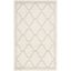 Geometric Beige & Light Grey Synthetic Easy-Care Area Rug