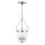 Elegant Jefferson 3-Light Chandelier in Polished Nickel with Clear Glass