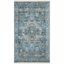 Hand-Knotted Blue Synthetic Persian-Style Rug, 30" x 4"