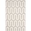 Light Blue and Grey Hand-Tufted Wool Area Rug