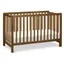 Walnut 4-in-1 Low-Profile Convertible Crib with Clean Lines