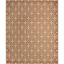 Copper and Ivory Moroccan Trellis 5' x 7' Outdoor Rug