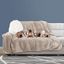 Large Tan Waterproof Reversible Pet Throw Blanket