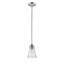 Satin Nickel Mini Pendant Light with Glass Shade