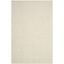 Ivory Hand-Knotted Wool and Viscose Area Rug, 5' x 8'