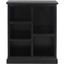 Maralah Black Solid Wood 5-Shelf Cube Bookcase