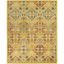 Bohemian Bliss Yellow Floral 9' x 12' Low-Pile Area Rug