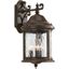 Antique Bronze 16.5" 3-Light Outdoor Wall Lantern