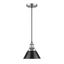 Pewter Glass Mini Indoor/Outdoor Pendant Light