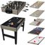 Classic Wood Stain 10-in-1 Multi-Game Table with Foosball and Billiards