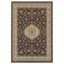 Masterpiece Black and Ivory Hand-knotted Synthetic Runner Rug