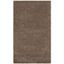 Taupe Round Shag Synthetic Area Rug