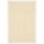 Cream Hand-Knotted Sisal Area Rug, 3' x 5'