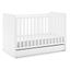 Bianca White 4-in-1 Convertible Crib with Storage Drawer