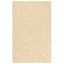 Ivory and Light Gold Geometric Wool Tufted Rug, 5' x 8'