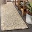 Ivory Braided Chunky Jute 2'x8' Reversible Runner Rug