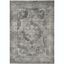 Gray Hand-Knotted Rectangular Viscose Area Rug