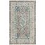 Gray Medallion Synthetic Flat Woven Reversible 4' x 6' Rug