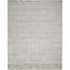 Light Grey Geometric 5' x 7' Synthetic Area Rug