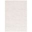 Cream Beige Rectangular Shag 6' x 9' Synthetic Rug